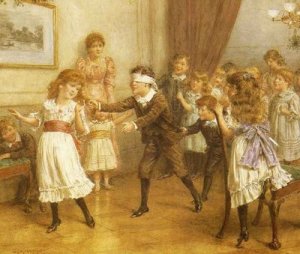 illustration blind mans bluff