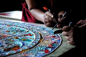 illustration sand mandala agnostics prayer