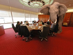 illustration the elephant in the room